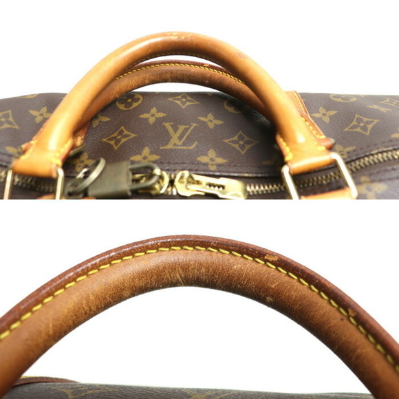 LOUIS VUITTON Brown Monogram Keepall 60 Boston Bag - Picture 7 of 9